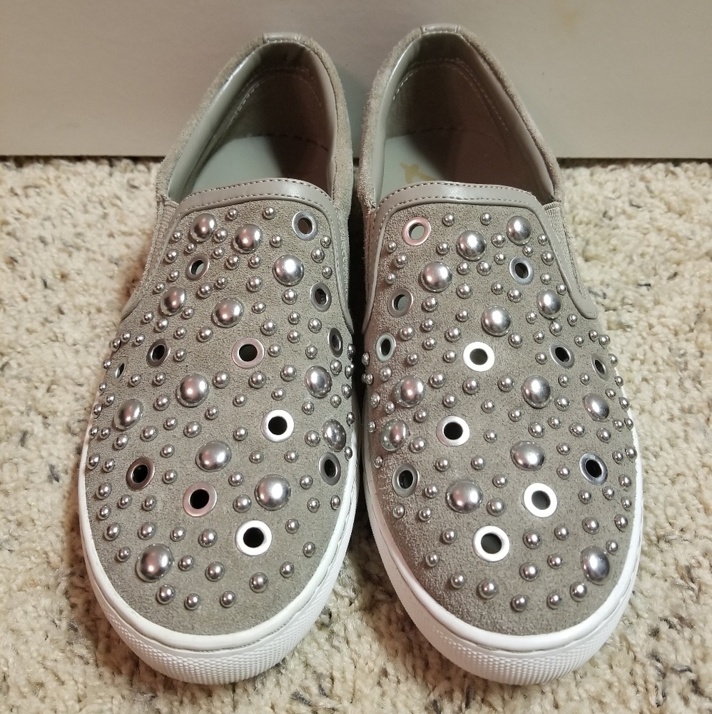 Sam Edelman gray slide-on shoes